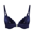 Scallop push-up underwired bikini top Cup A - E, Blue