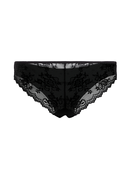 Invisible Lace Back Brazilian, Black