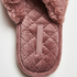 Fake Fur Slippers, Purple