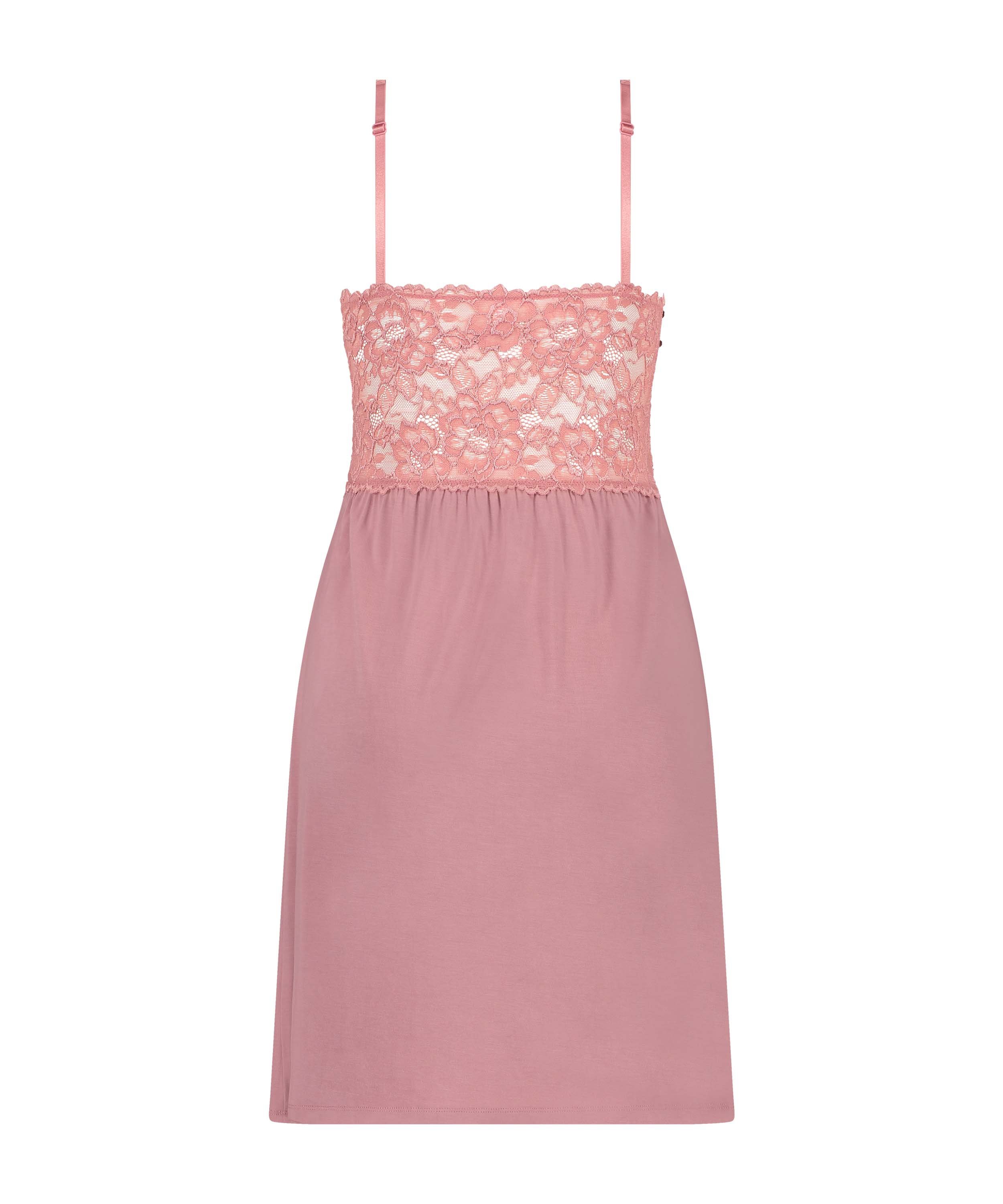 Nora Lace Slip Dress, Pink, main
