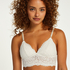 Rose Bralette, White