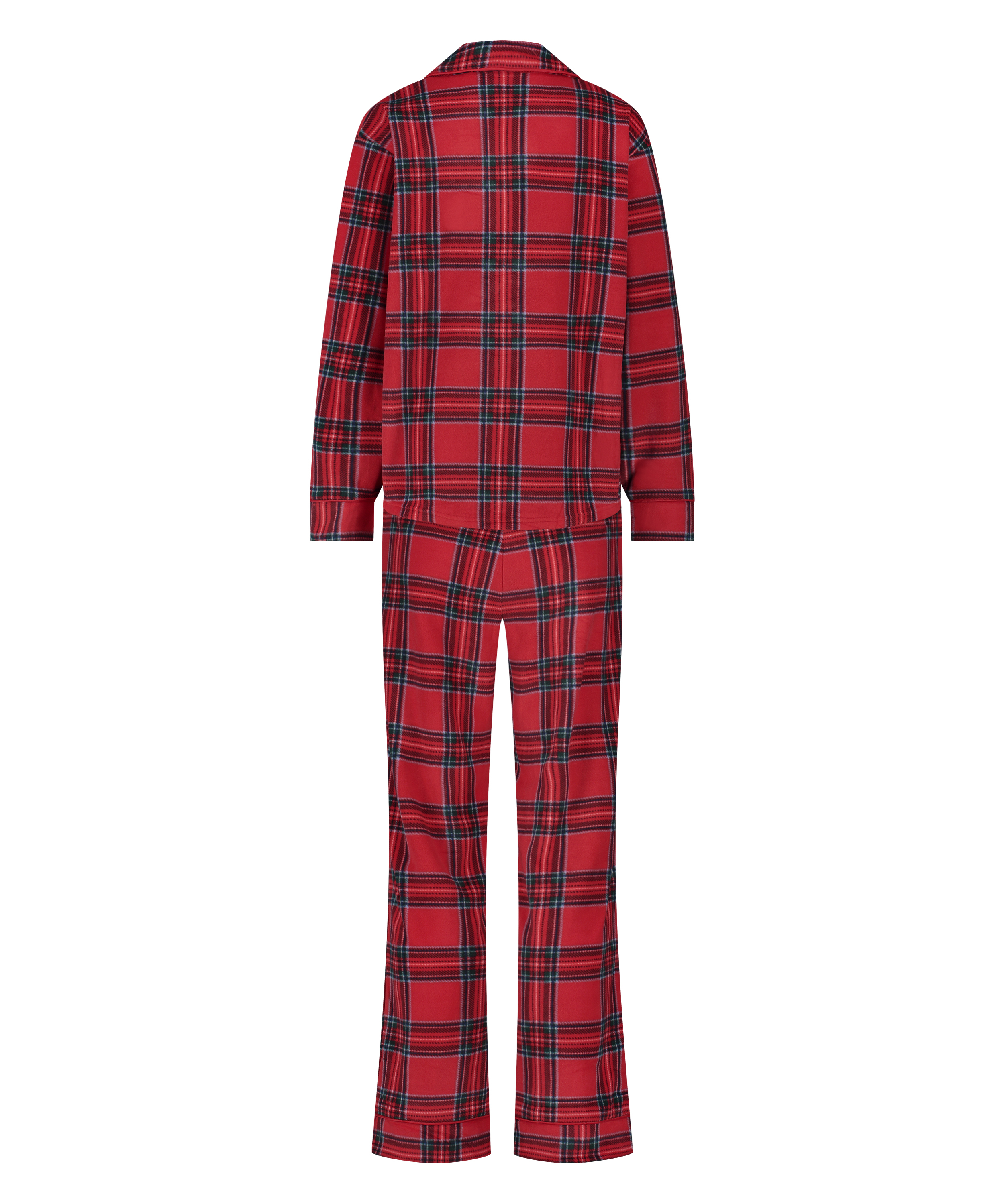 Fleece Pyjama Set, Red, main
