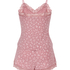 Lace Jersey  Pyjama Set, Pink