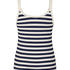 Singlet Rib Jersey Lace, Blue