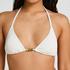 Triangle Bikini Top Crinkle, White