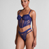 Missy Non-Padded Underwired Longline Bra, Blue