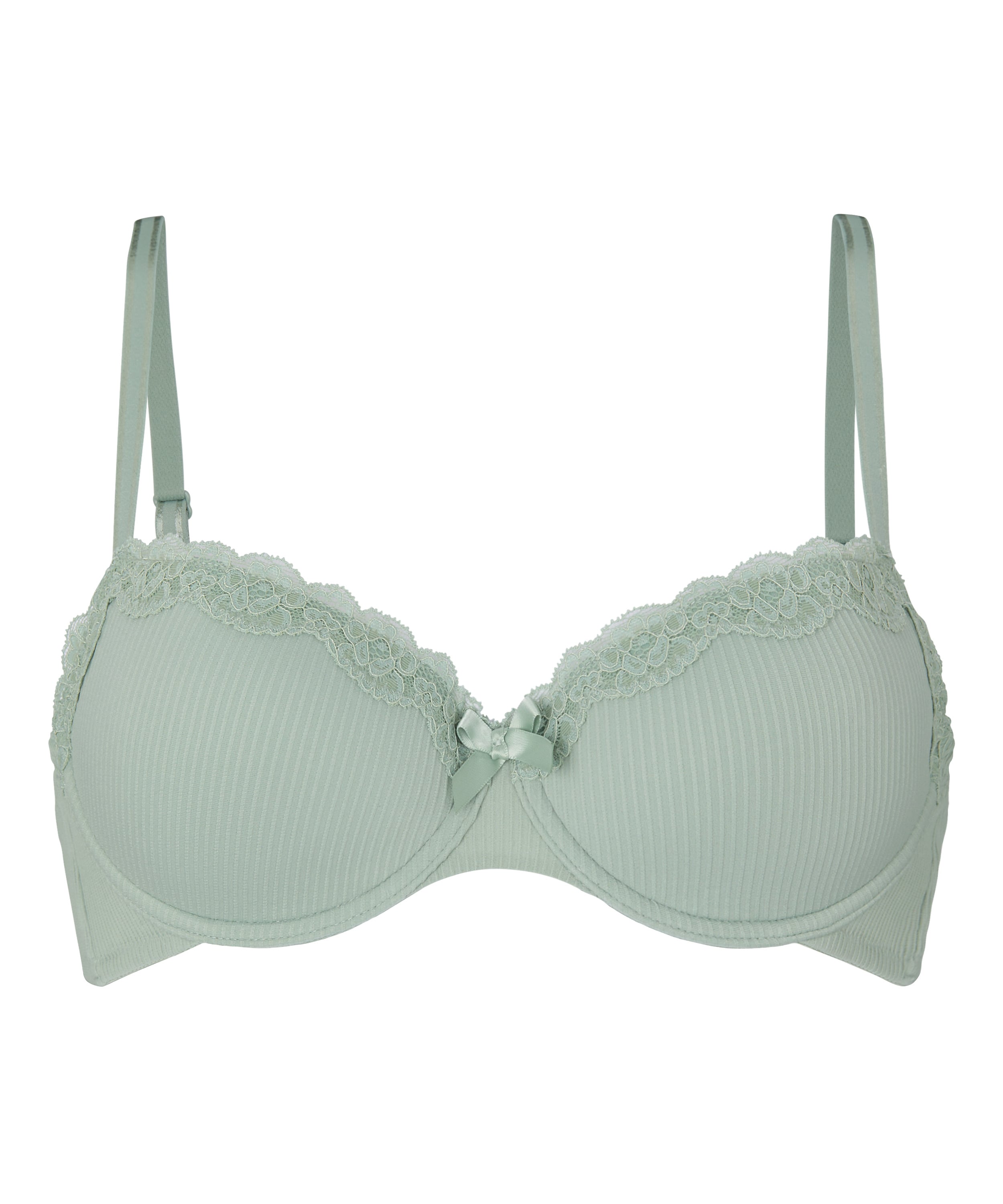 Lola Padded Underwired Bra, Green, main