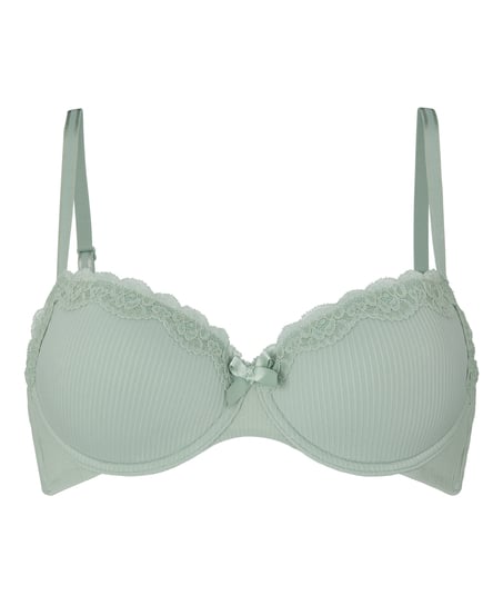 Lola Padded Underwired Bra, Green