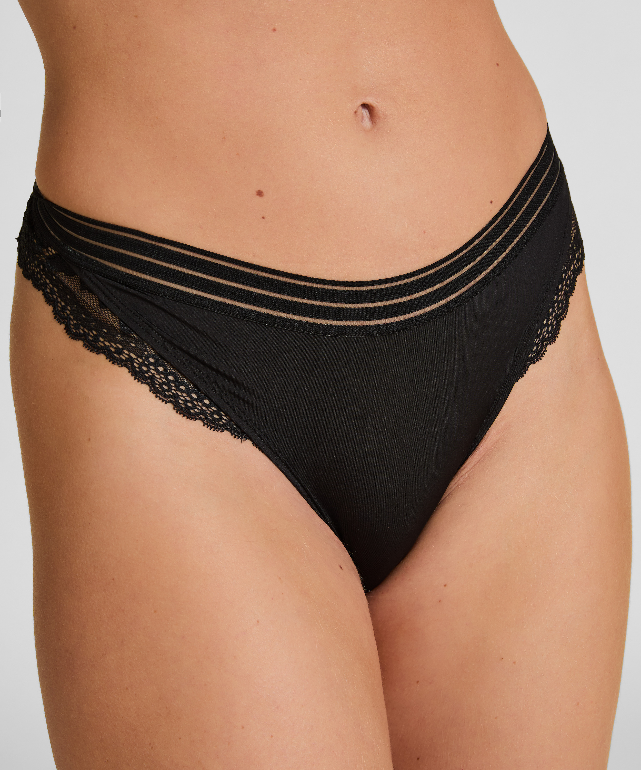 Silje Highleg Brazilian, Black, main