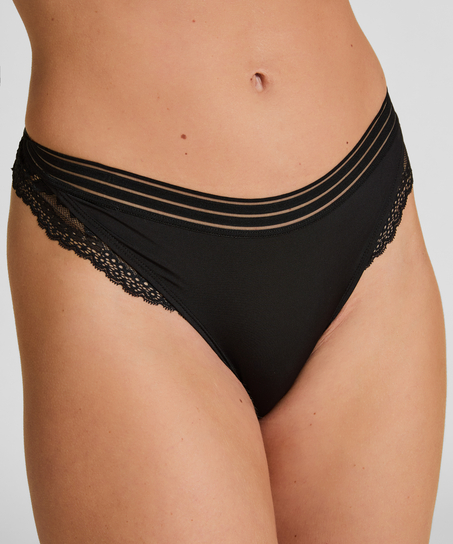 Silje Highleg Brazilian, Black