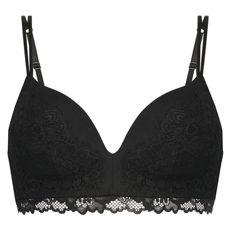 Yvonne padded non-underwired bra, Black