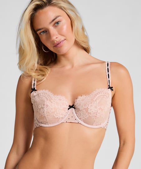 Dorothy Non-Padded Underwired Bra, Pink