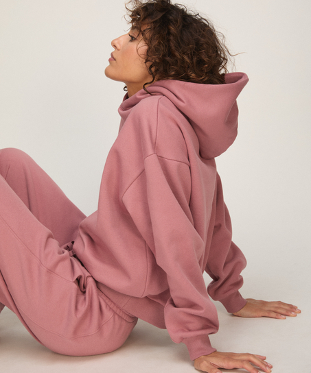 Hoodie Brushed Sweat, Pink