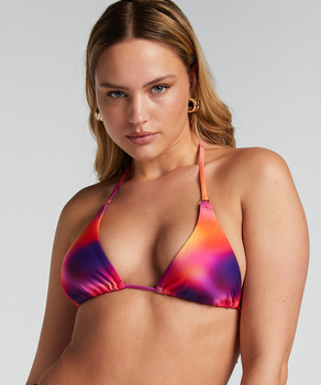 Sunset Triangle Bikini Top, Purple