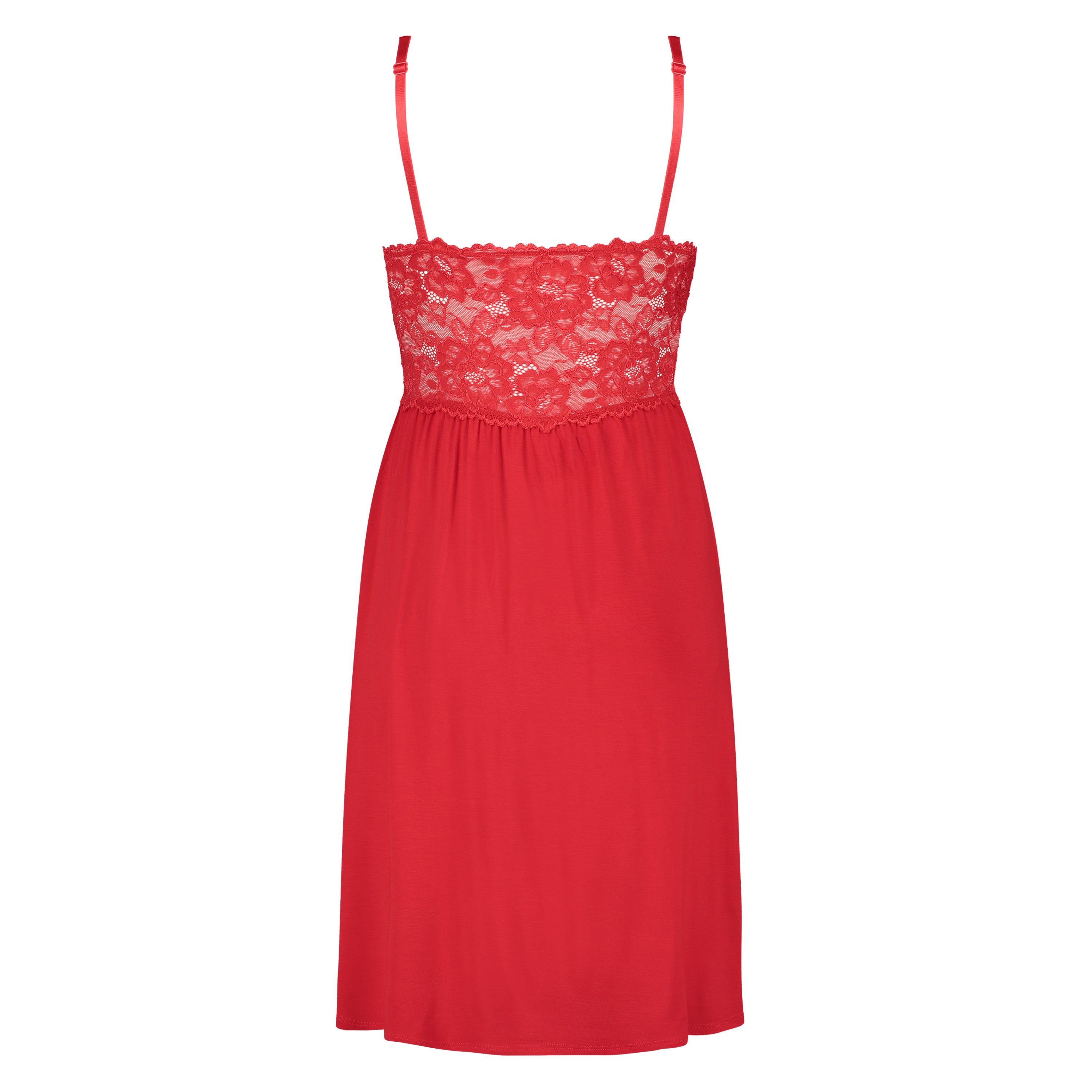 Nora Lace Slip Dress, Red, main