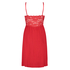 Nora Lace Slip Dress, Red