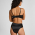 Elle Highleg High-Waisted Brazilian, Black