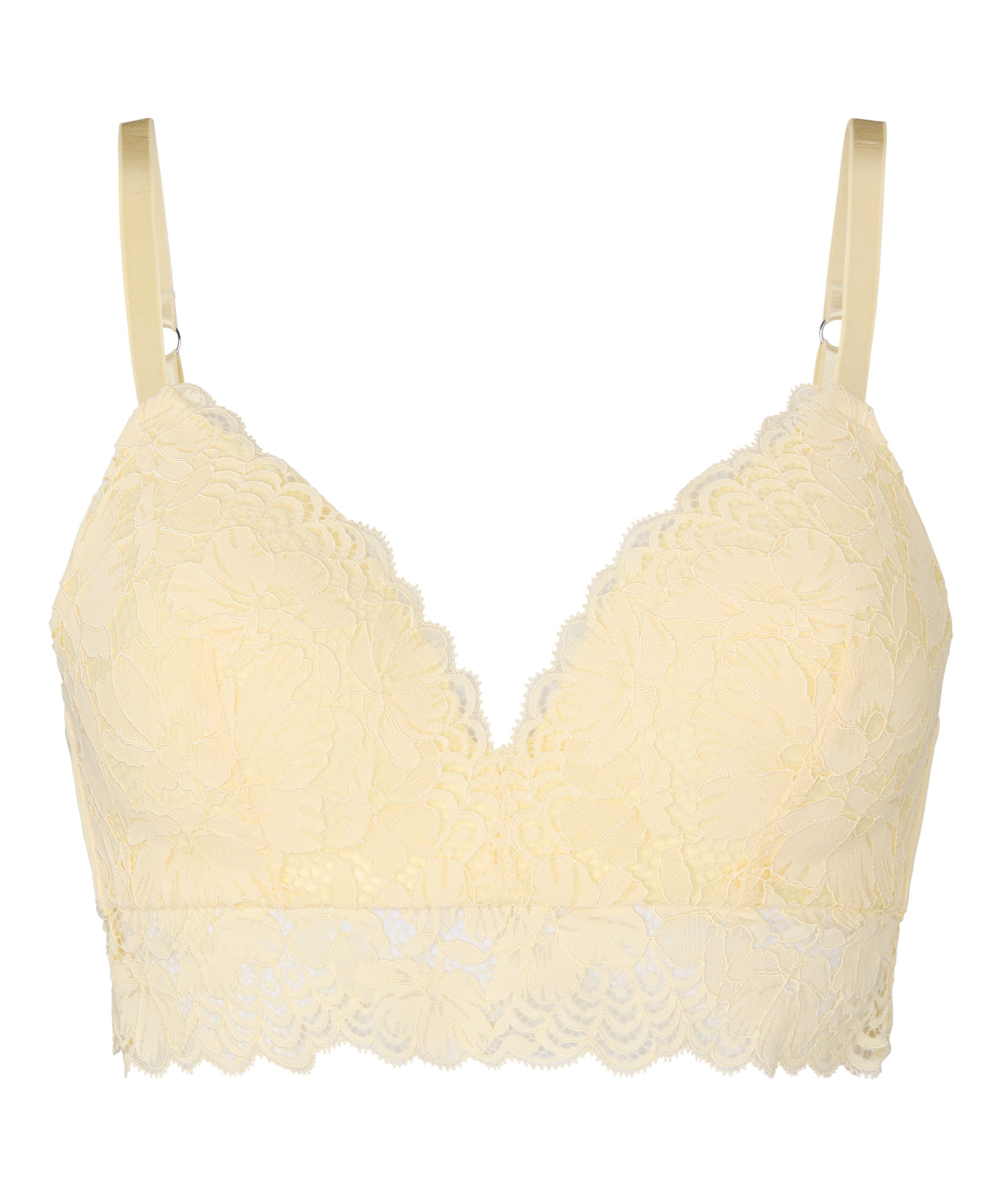 Andrea Padded Non-Wired Bra, Yellow, main
