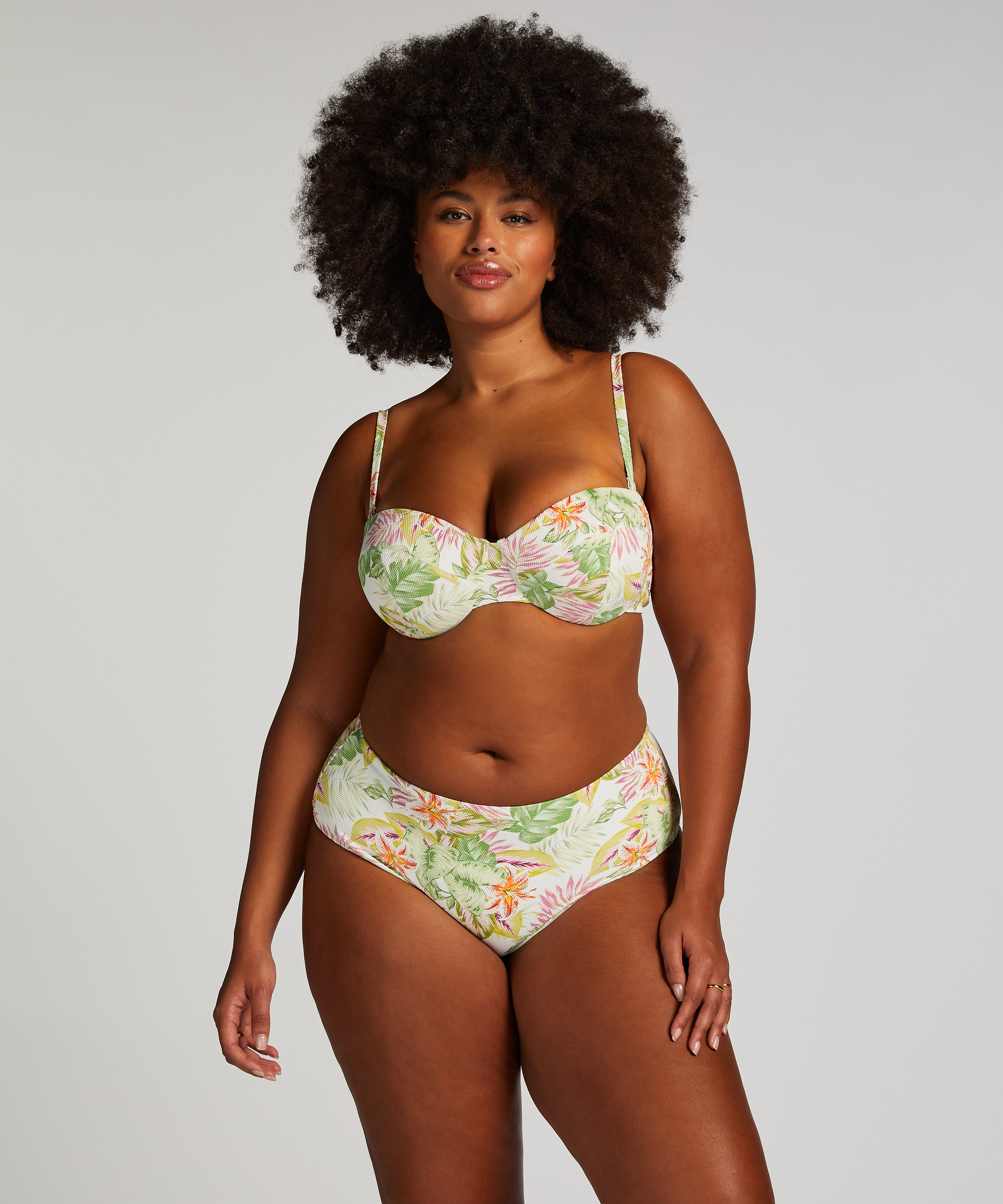 Tropics Push-Up Bikini Top Cup A - E, White, main