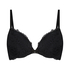 Marine Padded Push-Up Underwired Bra, Black