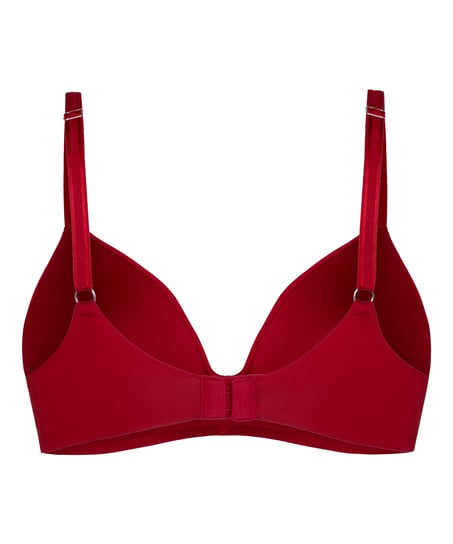 Mona padded non-underwired bra, Red
