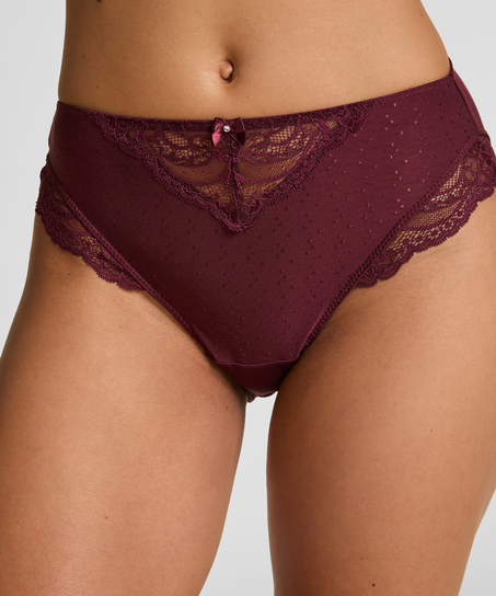 Sophie high knickers, Red