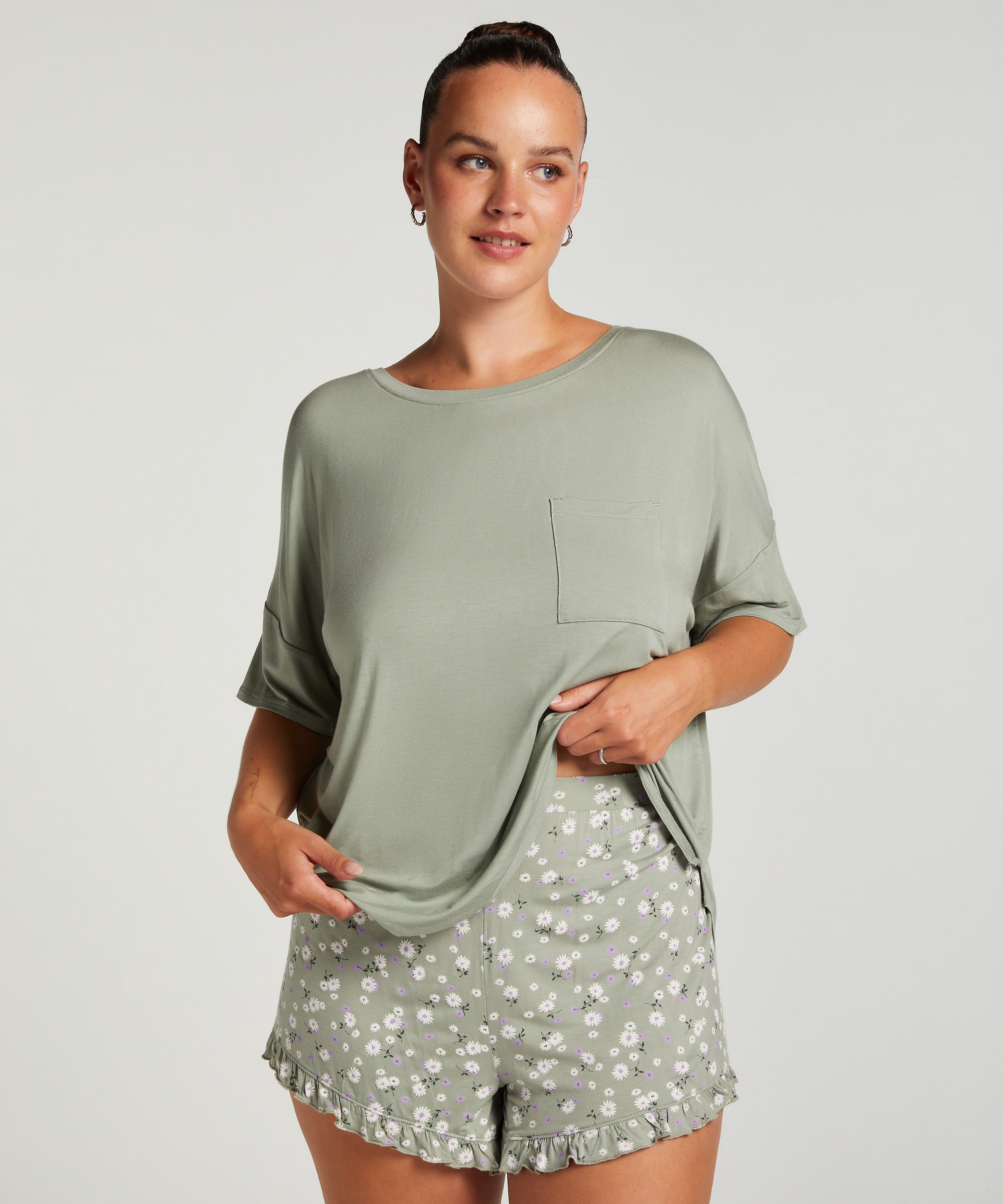Short Pyjama Set, Green, main