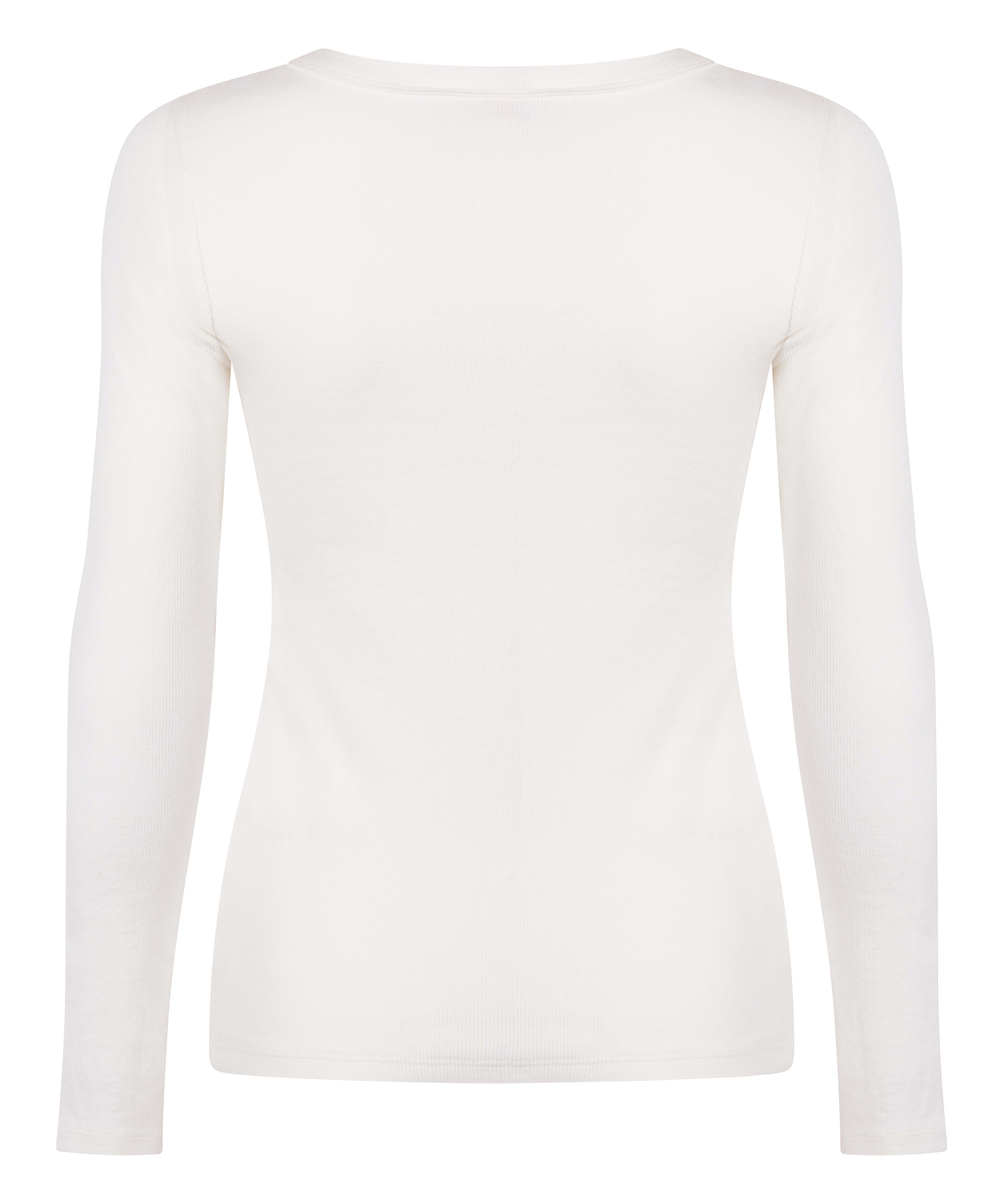 Cotton Pyjama Top, White, main