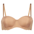 Angie Padded Strapless Underwired Bra, Beige