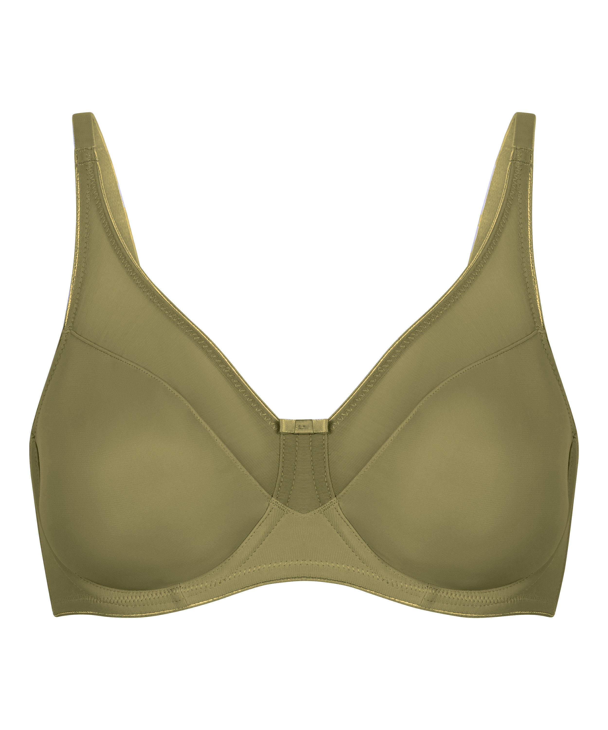 Nina Non-Padded Underwired Minimizer Bra, Green, main