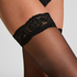 Stay Ups 15 Denier Lace Anti Ladder, Black