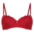 Marine Padded Underwired Bra, Red