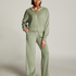 Velours Long-Sleeved Jacket, Green