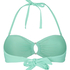 Luxe Bandeau Bikini Top, Green