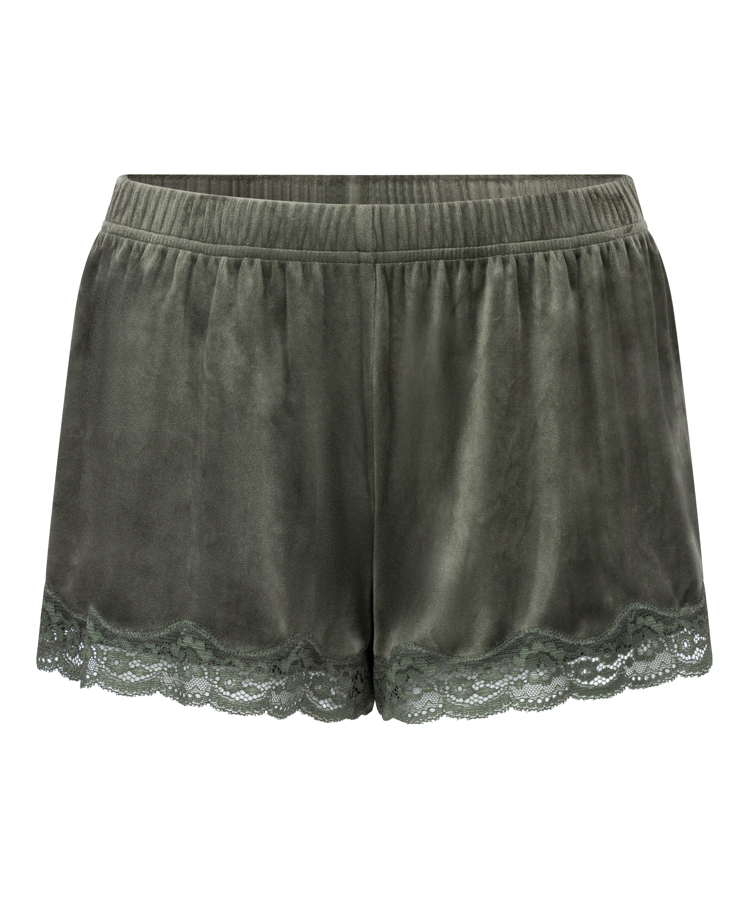 Short Velours Lace, Green