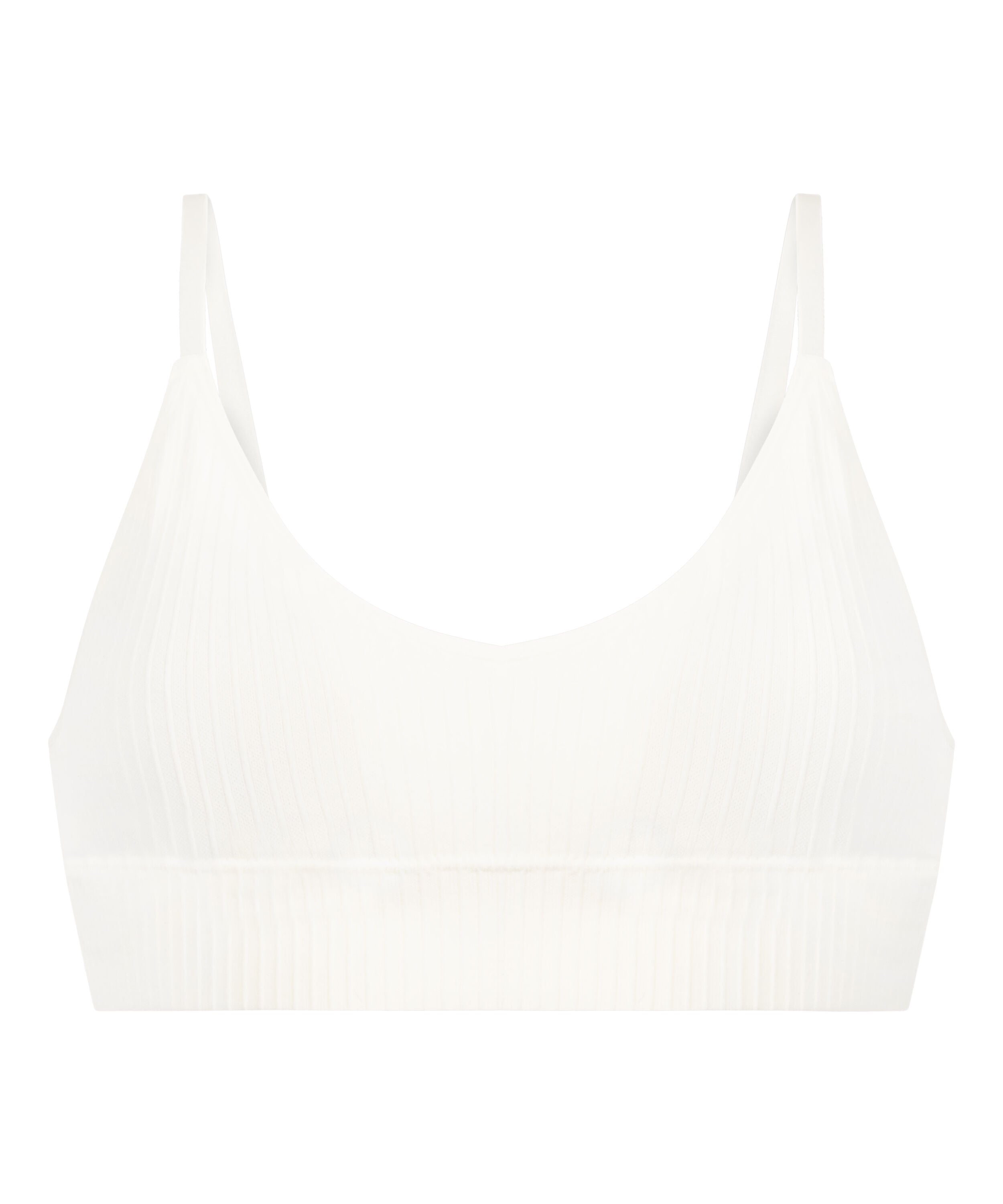 white triangle bralette top