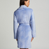 Velours short bathrobe, Blue