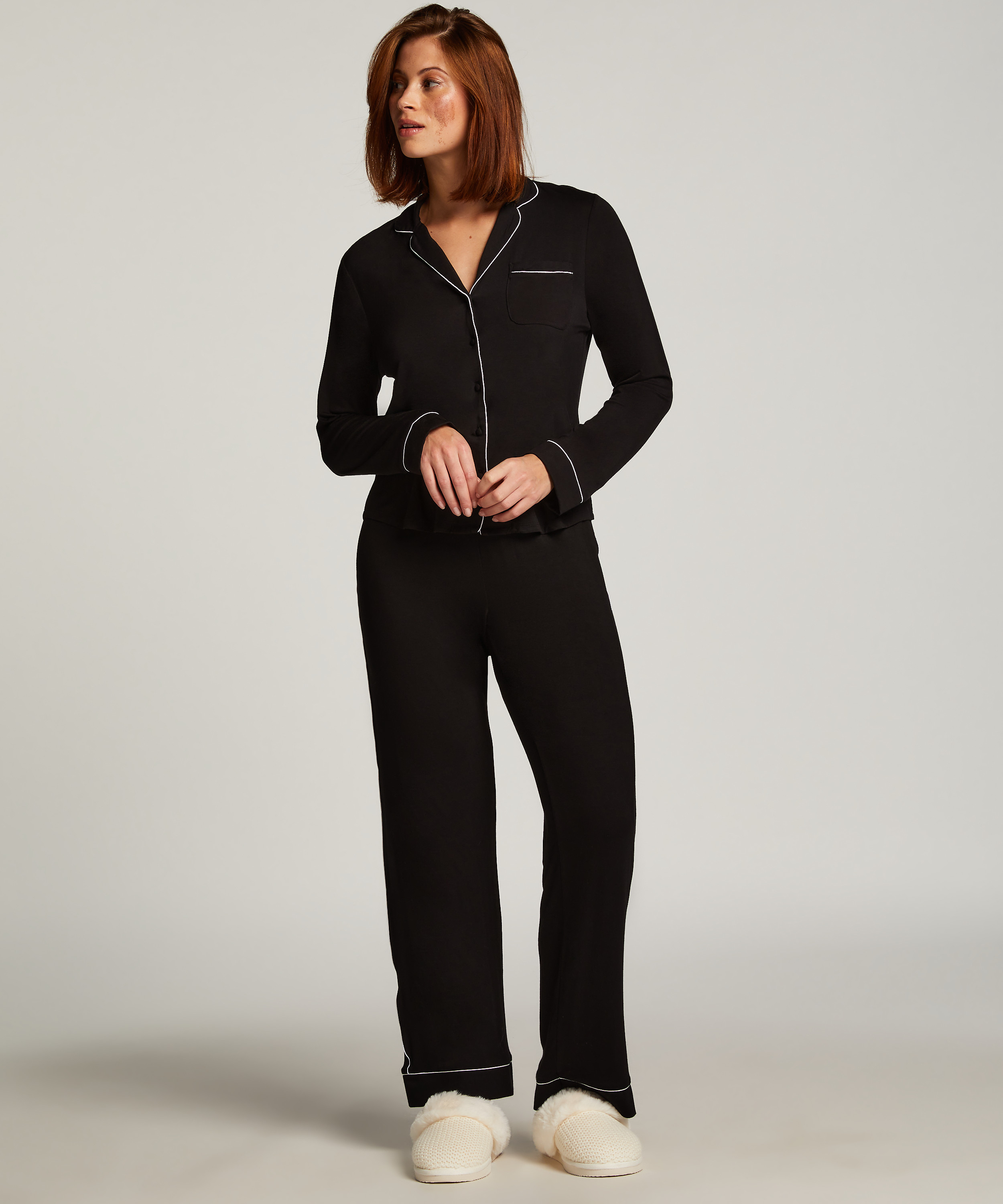 Essential Jersey Long-Sleeved Jacket, Black, main