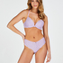 Marine Padded Push-Up Underwired Bra, Purple