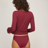 super soft Boatneck shirt with Cashmere, Red
