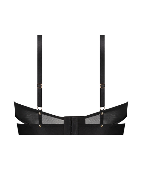 Sable Non-Padded Longline Underwired Bra, Black