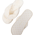 Fake Fur Slippers, White