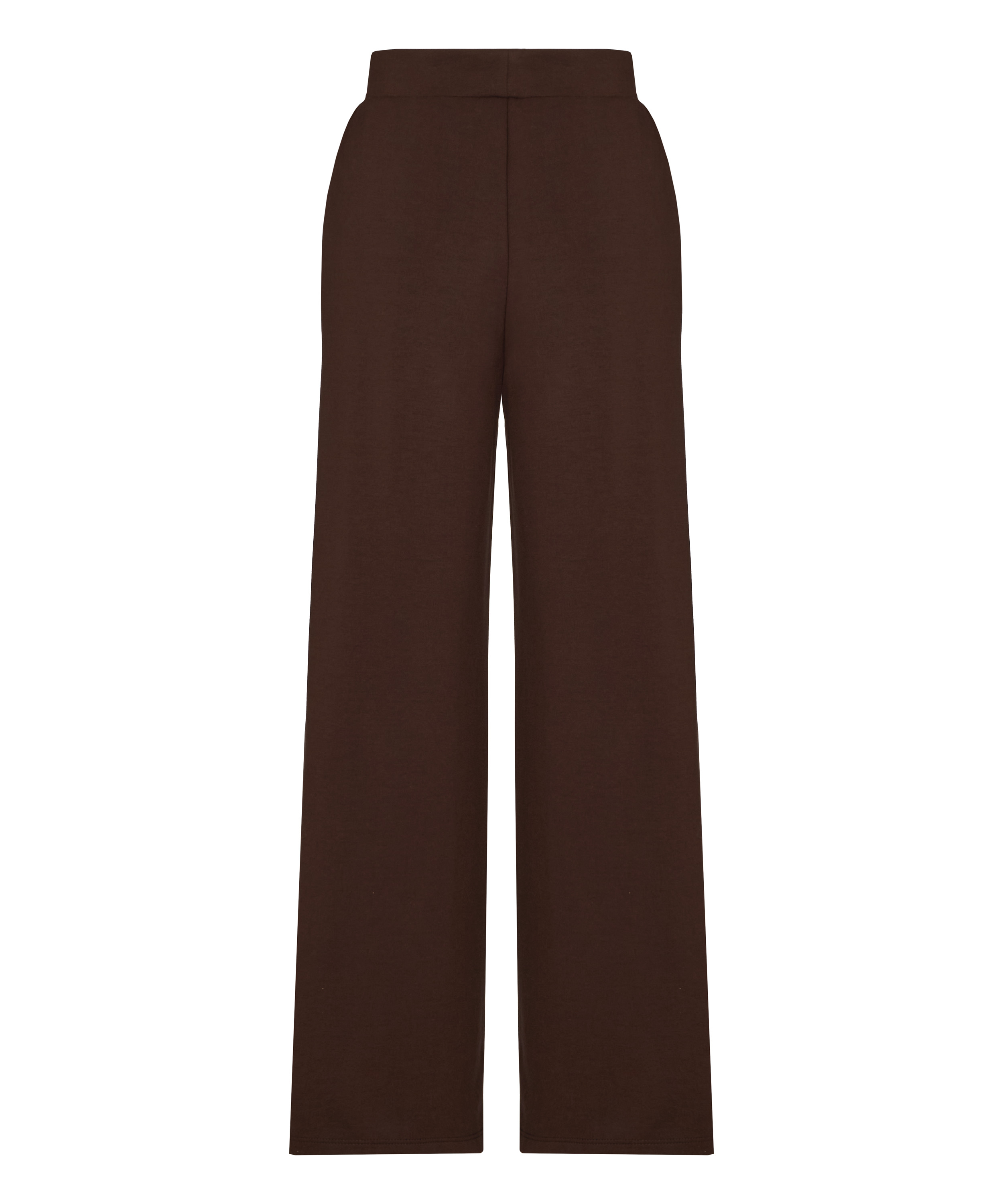 Pant viscose wide leg, Brown, main