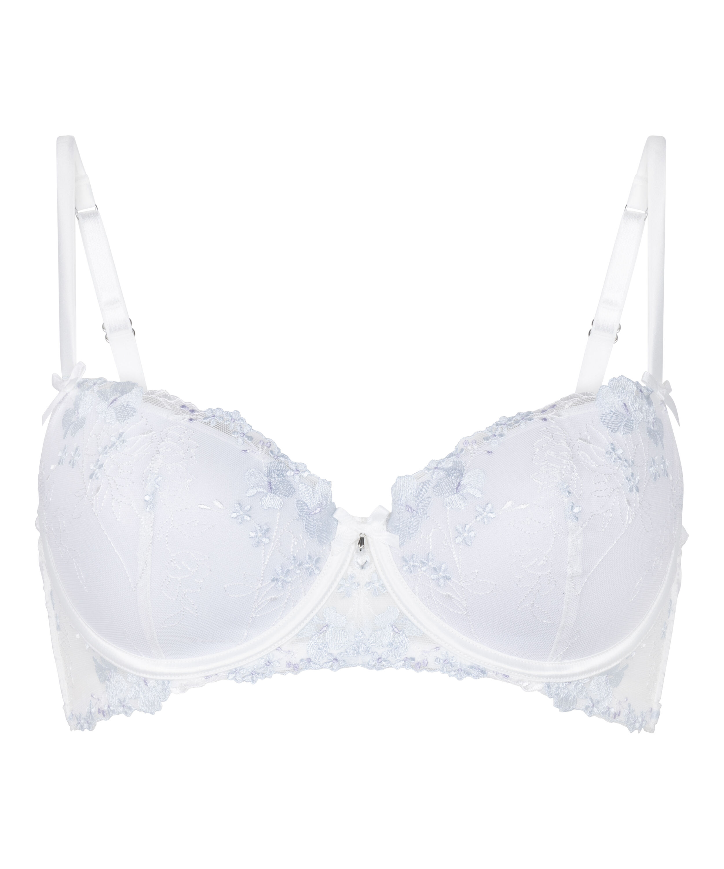 Peonie Padded Underwired Bra, White