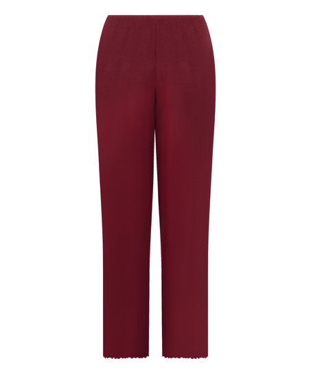 Pyjama Pant Loose Pointelle, Red