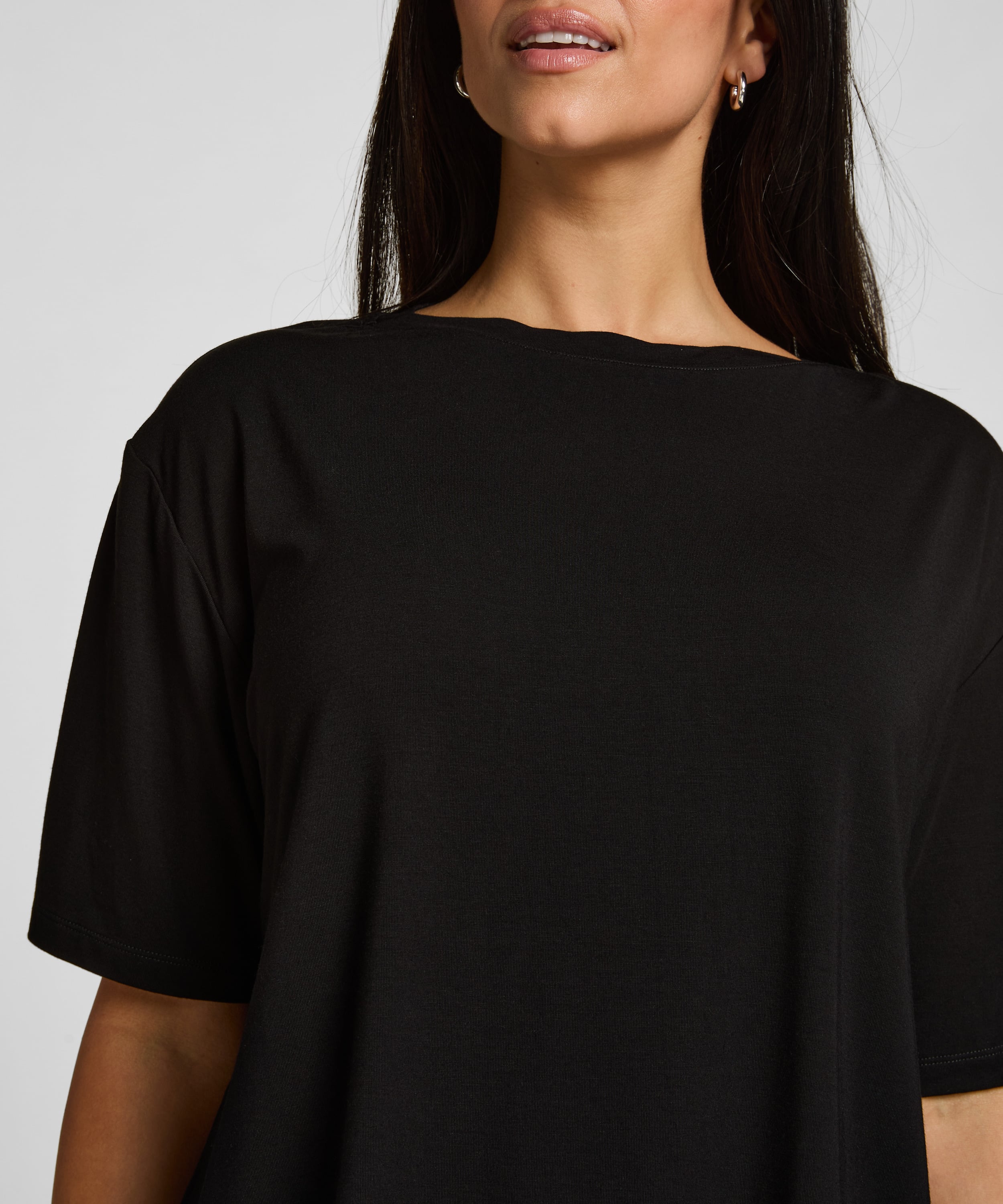 Pyjama Top Jersey Essential, Black, main