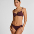 Panama Padded Underwired Bikini Top, Purple