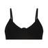 Rib Baddie Bralette, Black