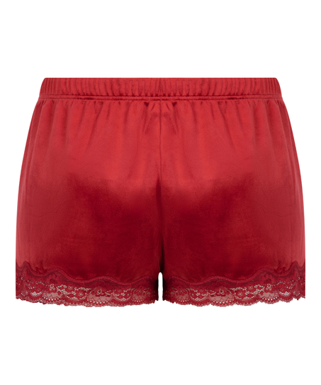 Short Velours Lace, Red