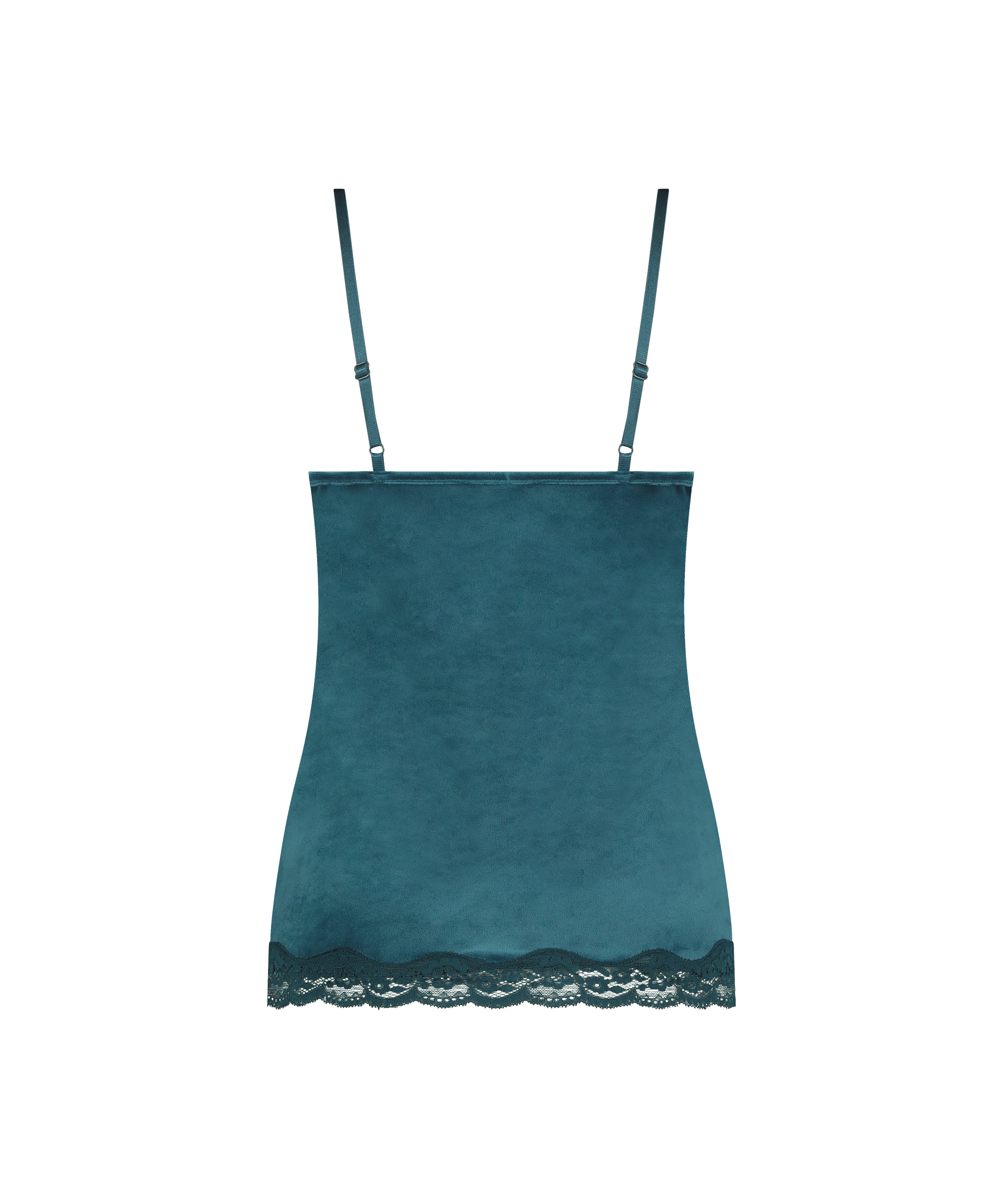 Velours Lace Cami Top, Blue, main